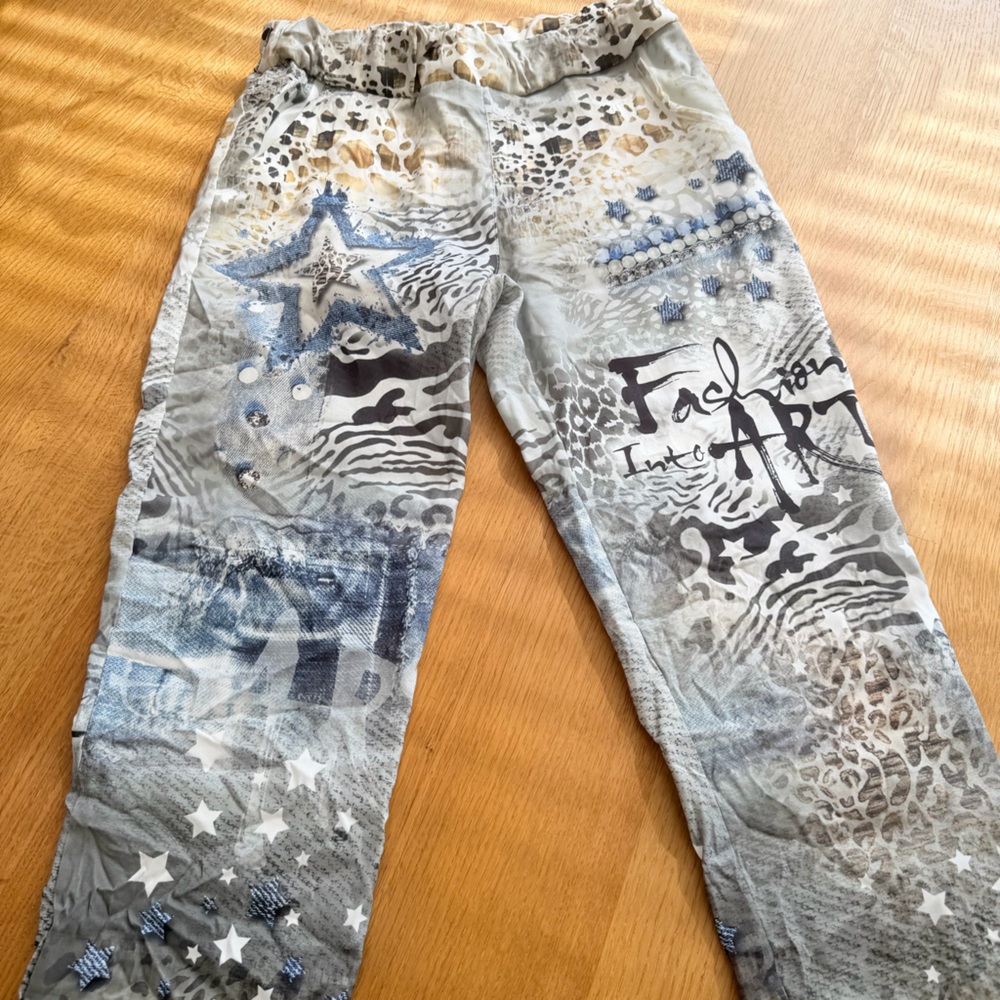 Boutique Artistic Patterned Pants - image 2